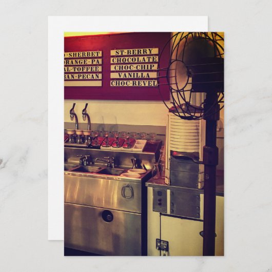  ijswinkel kaart (Voorkant / Achterkant)