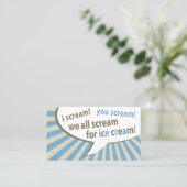  ijswinkel visitekaartje (Staand voorkant)