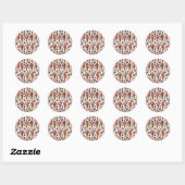 Ijszaak Feestje Ronde Sticker (Vel)