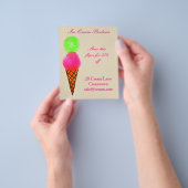 Ijszaak IJssalon reclame Flyer (Hand)