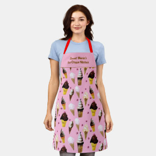 Ijszaak Retro Roze Gepersonaliseerd Schort