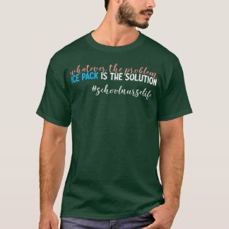 Ijszak Oplossing School Blessure Grappige Schoolve T-shirt
