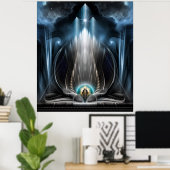 IJszicht van het Poster van de wand van het keperi (Thuiskantoor)