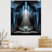 IJszicht van het Poster van de wand van het keperi (Keuken)