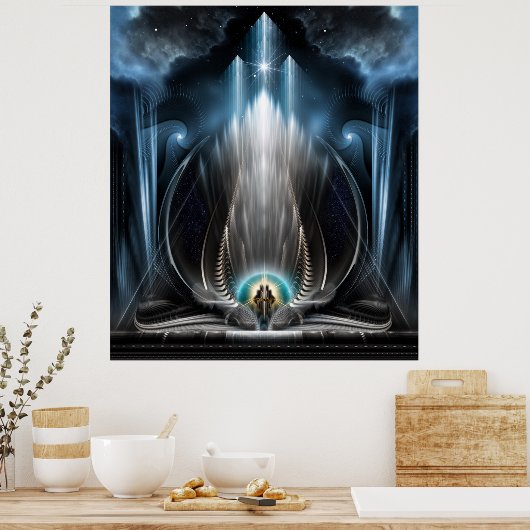 IJszicht van het Poster van de wand van het keperi (Keuken)