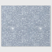 Ijszilver Vorst Glitter Wit Glitter Patroon Cadeaupapier (Vlak)