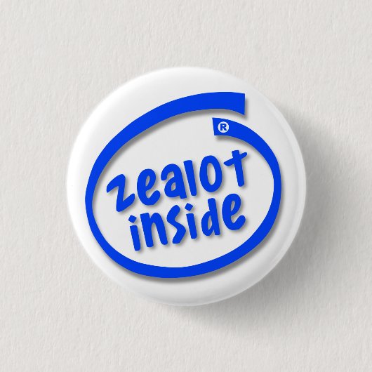 Ijveraar Binnenin Ronde Button 3,2 Cm (Voorkant)