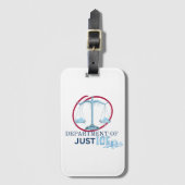IJzel of Ministerie van Justitie? Bagagelabel (Voorkant (verticaal))