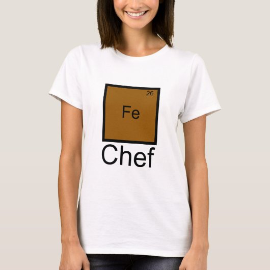 IJzer Chef Element Pun T-Shirt (Voorkant)
