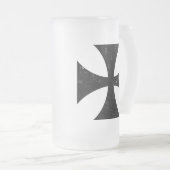 IJzer Cross - German/Deutschland Bundeswehr Matglas Bierpul (Voorkant rechts)