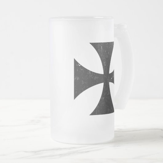 IJzer Cross - German/Deutschland Bundeswehr Matglas Bierpul (Voorkant rechts)