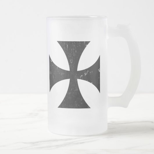 IJzer Cross - German/Deutschland Bundeswehr Matglas Bierpul (Rechts)