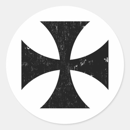 IJzer Cross - German/Deutschland Bundeswehr Ronde Sticker (Voorkant)