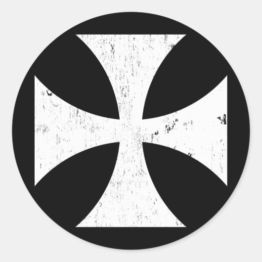 IJzer Cross - German/Deutschland Bundeswehr Ronde Sticker (Voorkant)