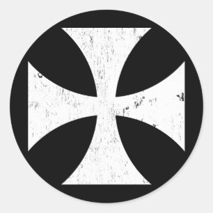 IJzer Cross - German/Deutschland Bundeswehr Ronde Sticker