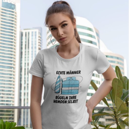 IJzer- en Shirt-kleurenlijn T-shirt