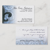 IJzer fleur de lis Custom Business Ca Visitekaartje (Voorkant / Achterkant)