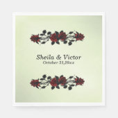 IJzer Gates Gothic Red Rose Gothic Green Servet (Voorkant)