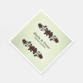 IJzer Gates Gothic Red Rose Gothic Green Servet (Hoek)