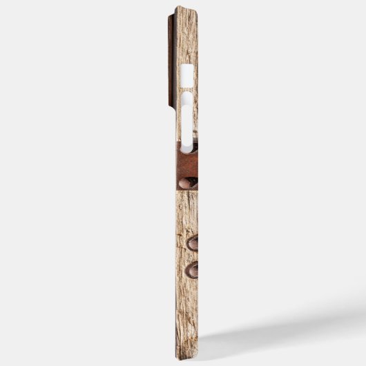 Ijzer, hout, bouten maken sterk taai Case-Mate iPhone case (Achterkant / Links)