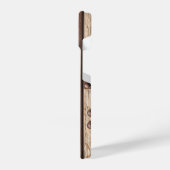 Ijzer, hout, bouten maken sterk taai iPhone hoesje (Linkerkant)