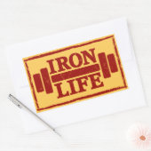 IJzer leven Rechthoekige Sticker (Envelop)