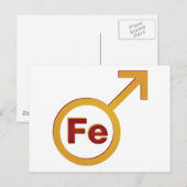 IJzer Man Briefkaart (Voorkant / Achterkant)