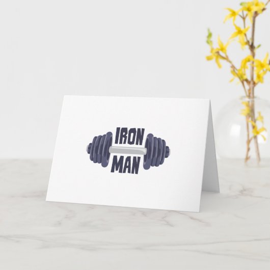 IJzer Man Kaart (Gele Bloem)