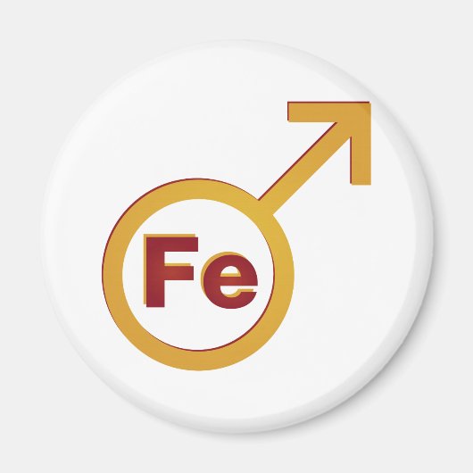 IJzer Man Magneet (Voorkant)