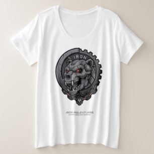 Ijzer Meedogenloze Hardcore Uithoudingsvermogen Grote Maat T-shirt