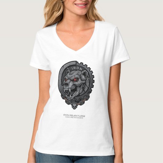 Ijzer Meedogenloze Hardcore Uithoudingsvermogen | T-shirt (Voorkant)