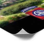 IJzer Mike met 82e Airborne Emblem (pas aan) Poster (Hoek)