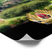 IJzer Mike met USASOC Sine Pari (aanpassen) Poster (Hoek)