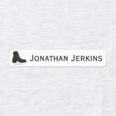 IJzer of Schaats op Logo Labels (Design 1)