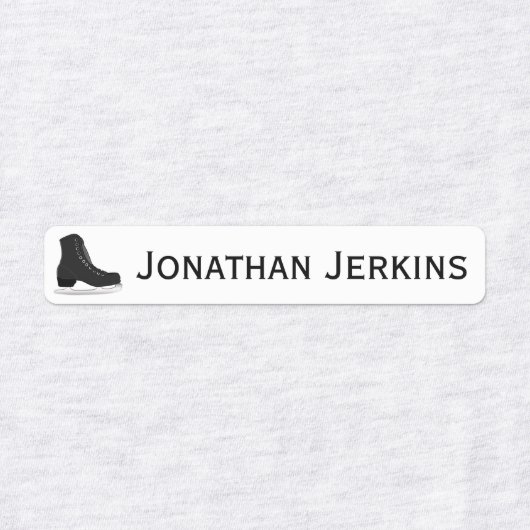 IJzer of Schaats op Logo Labels (Design 2)