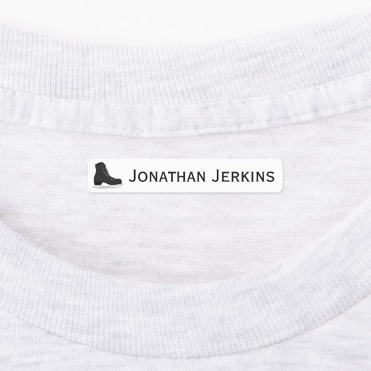 IJzer of Schaats op Logo Labels (Aangebracht)