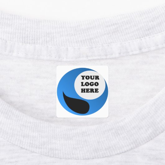 Ijzer op Aangepaste Logo Labels (Aangebracht)