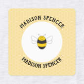 IJzer op bijennaamlabels voor schoolkamp kinderopv Labels (Design 2)