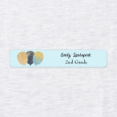 IJzer op Blauwgroen Glitter Party Ballonnen Labels (Design 2)