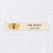 IJzer op Gele Glitter Party Ballonnen Labels (Design 1)