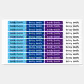 Ijzer op Jongens Kleding Labels Pastels NAAM (Vel)