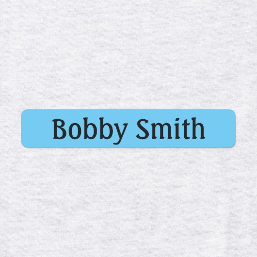 IJzer op jongens Kledinglabels NAAM Rood Blauw Gee Labels (Design 1)