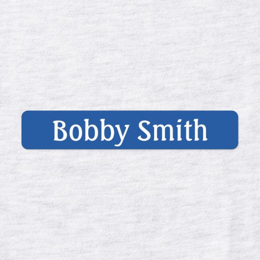 IJzer op jongens Kledinglabels NAAM Rood Blauw Gee Labels (Design 2)