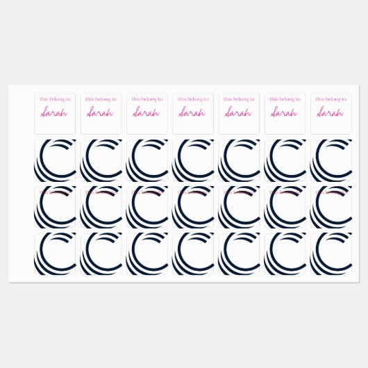 Ijzer op kledinglabels labels (Vel)