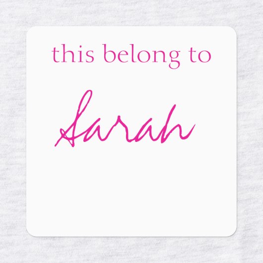 Ijzer op kledinglabels labels (Design 1)