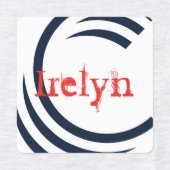 Ijzer op kledinglabels labels (Design 2)