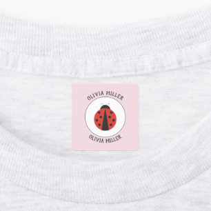 IJzer op lieveheersbeestjes voor schoolkamp kinder Labels