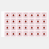 IJzer op lieveheersbeestjes voor schoolkamp kinder Labels (Vel)