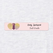 IJzer op Magenta Glitter Party Ballonnen Labels (Design 1)