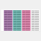 Ijzer op Meisjes Kleding Labels Pastels NAAM (Vel)